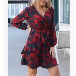 UGUEST Floral Swing Party Dress